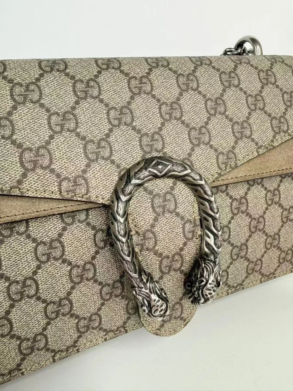 Gucci Dionysus Small GG Supreme Canvas Shoulder Crossbody Bag